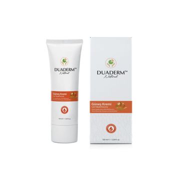 Duaderm Vitamin E UVA UVB 100 ml 50SPF Nemlendirici Besleyici Yüz ve Vücut Güneş Kremi