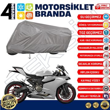 Ducati 899 Panigale Arka Çanta Uyumsuz Ultra Kalın Su Geçirmez Motor Brandası