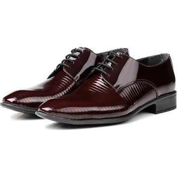 Ducavelli Shine Bordo Hakiki Deri Erkek Klasik Ayakkabı