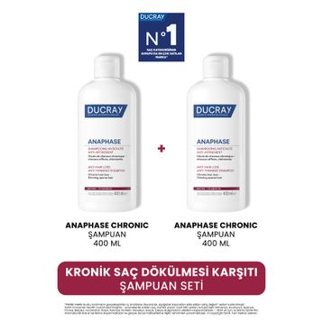 Ducray Anaphase 2x400 ml Saç Dökülmesi Karşıtı Şampuan