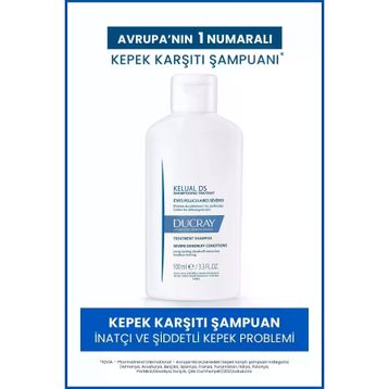 Ducray Kelual DS 100 ml Kepekli Saçlar İçin Besleyici Arındırıcı Şampuan