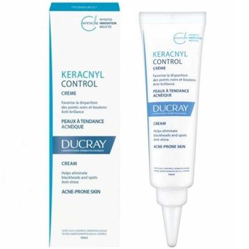 Ducray Keracnyl Control Creme Akneli Ciltler için Parlama Karşıtı 30 ml Bakım Kremi