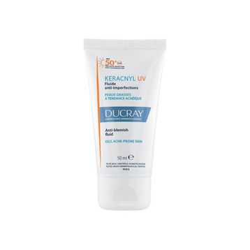 Ducray Keracnyl Fluid SPF 50+ Yağlı ve Akneye Eğilimli Ciltler için 50 ml Güneş Koruyucu