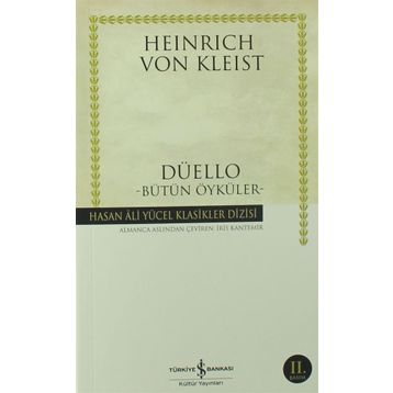 DÜELLO BÜTÜN ÖYKÜLER - HEINRICH VON KLEIST