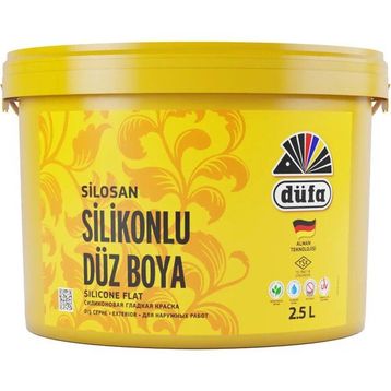 Düfa 4253 Gri 2.5 lt Silikonlu Düz Dış Cephe Duvar Boyası