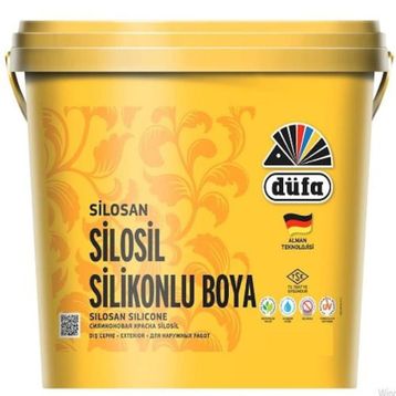 Düfa Silosil Sakin Mavi 7.5 lt Silikonlu Düz Dış Cephe Boyası