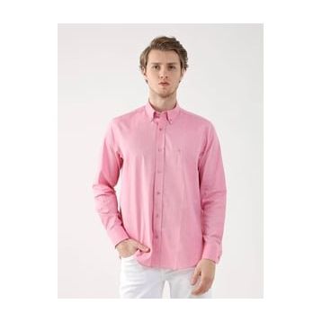 Dufy 94867 Pembe Erkek Gömlek