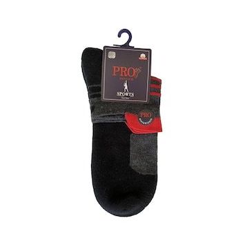 Dukha 14015 Siyah-Gri 41-44 Havlu Erkek Patik Çorabı
