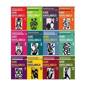 DÜNYA BEYIN OLIMPIYATLARI KARE KARALAMACA SERISI (12 KITAP TAKIM) - AHMET KARAÇAM