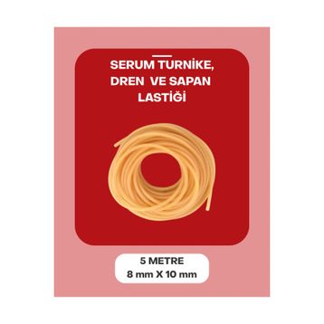 Dünya Magnet 5 Metre 8-10 mm Serum Lastiği Turnike Dren Sapan Lastiği