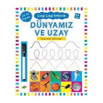 Dünyamız ve Uzay Çıkartmalı Aktiviteler 4+ Yaş - Kukla Yayınları