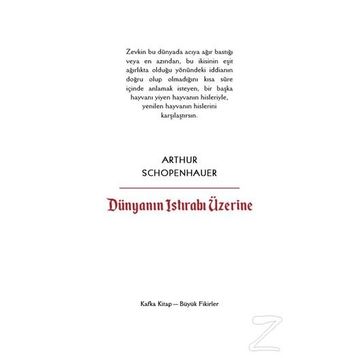 Dünyanın Istırabı Üzerine - Arthur Schopenhauer