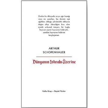 Dünyanın Istırabı Üzerine - Arthur Schopenhauer