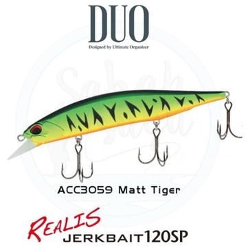 Duo 120SP ACC3059 Mat Tiger Realis Jerkbait
