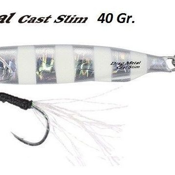 Duo Drag Metal Cast Slim Jig 40 gr PJA0101 Zebra Glow Olta İğnesi