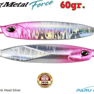 Duo PPA0523 Drag Metal Force Jig 60 gr Pink Head Silver Rapala