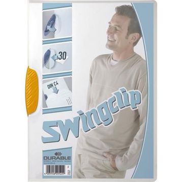 Durable Duraclip Sarı 30 Sayfa Sıkıştırmalı Dosya