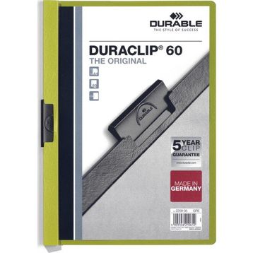 Durable Duraclip Sarı 60 Sayfa Sıkıştırmalı Dosya