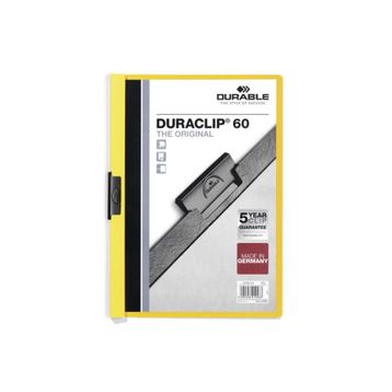 Durable Duraclip Sarı 60 Sayfa Sıkıştırmalı Dosya