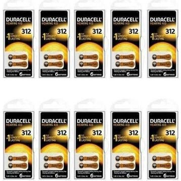 Duracell 312 PR41 60'lı Kulaklık İşitme Cihazı Pili