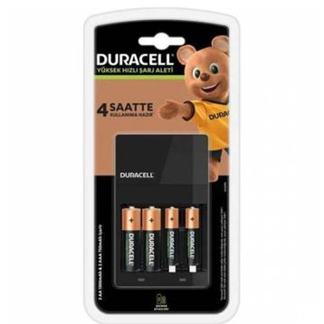 Duracell CEF14 Şarj Aleti + 2 AA + 2 AAA Pil