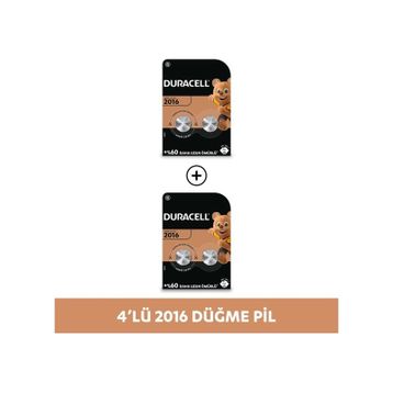 Duracell CR2016 3V Lityum Düğme Pil