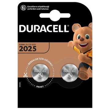 Duracell CR2025 3V 2'li Lithium Düğme Pil