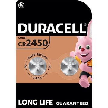 Duracell CR2450 3V 2'li Lityum Düğme Pil