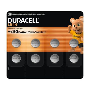 Duracell LR44 A76 1.5V Alkalin Düğme Pil