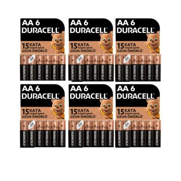 Duracell MN1500 AA 36'lı Alkalin Kalem Pil