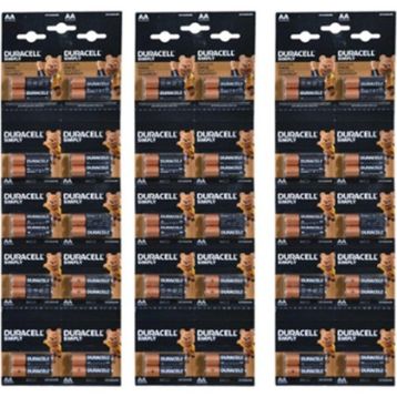 Duracell MN1500 AA 60'lı Alkalin Kalem Pil