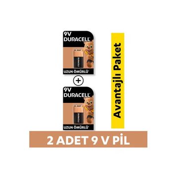 Duracell MN1604 6LR61 9V 2'li Alkalin Pil