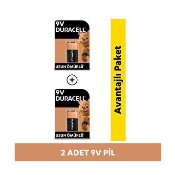 Duracell MN1604 6LR61 9V 2'li Alkalin Pil