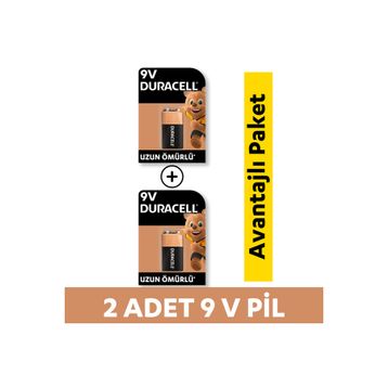 Duracell MN1604 6LR61 9V 2'li Alkalin Pil