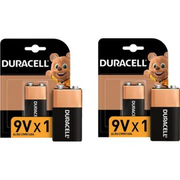 Duracell MN1604 6LR61 9V 2'li Alkalin Pil
