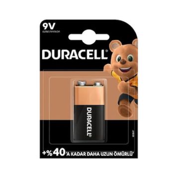 Duracell MN1604 6LR61 9V 3'lü Alkalin Pil