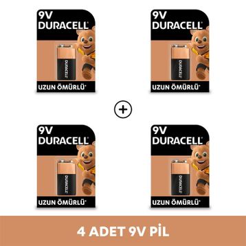 Duracell MN1604 6LR61 9V Alkalin Pil