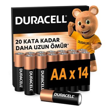 Duracell MN2400 AAA 14'lü Alkalin İnce Kalem Pil
