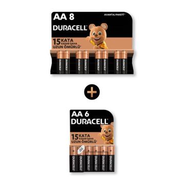 Duracell MN2400 AAA 14'lü Alkalin İnce Kalem Pil