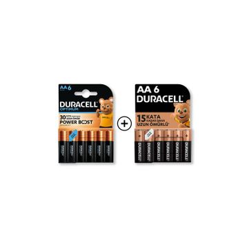Duracell Optimum MX1500 AA 4'lü + MX2400 AAA 4'lü Alkalin Piller