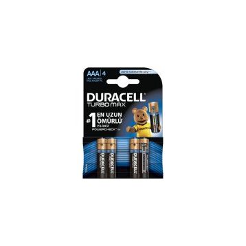 Duracell Turbo Max MN2400 AAA 4'lü Alkalin Kalem Pil