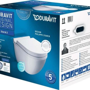 Duravit 45273900A1 Starck 3 Rimless Asma Klozet Seti