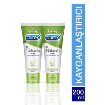 Durex 100 ml 2 Kutu Naturals Pure Kayganlaştırıcı Jel
