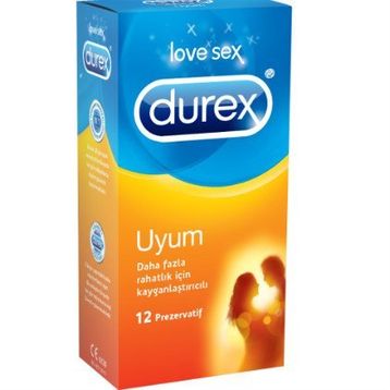 Durex 12'li Uyum Kayganlaştırıcılı Prezervatif