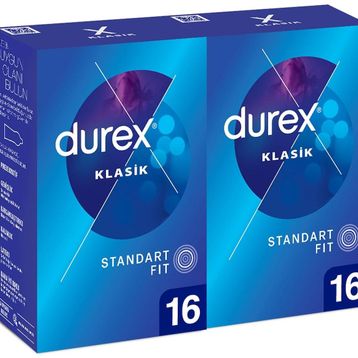 Durex Klasik 16x2 Adet Kondom