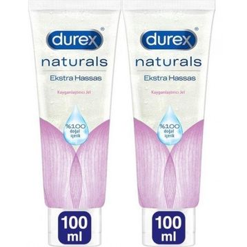 Durex Naturals 100 ml 2 Adet Ekstra Hassas Kayganlaştırıcı Jel