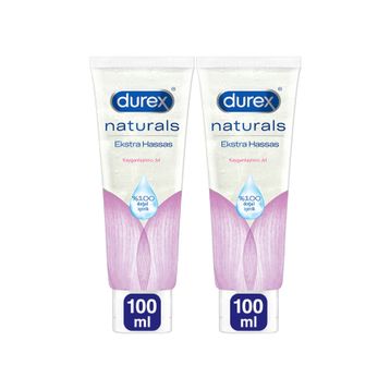 Durex Naturals 100 ml 2 Adet Ekstra Hassas Kayganlaştırıcı Jel