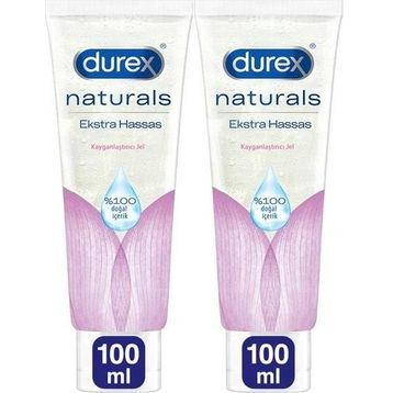 Durex Naturals 100 ml 2 Adet Ekstra Hassas Kayganlaştırıcı Jel