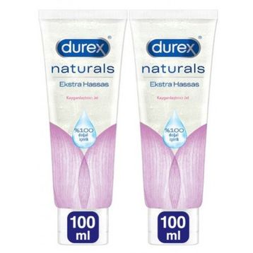 Durex Naturals 100 ml 2 Adet Ekstra Hassas Kayganlaştırıcı Jel