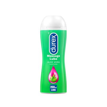 Durex Play 200 ml 2si1 Arada Aloe Vera içeren Su Bazlı Kayganlaştırıcı ve Masaj Jeli